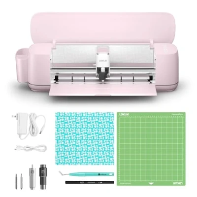 Afbeelding van LOKLiK iCraft Plotter Machine Snijmachine Voor het Personaliseren en Decoreren van Textiel, Bekers, Tassen, Stickers Decoratie Werkt met Flexfolie, Papier, Leer, Karton Meer Dan 100 Materialen
