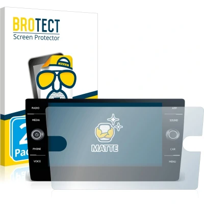 Afbeelding van BROTECT Screenprotector voor Volkswagen T Roc United TSI 2020 Discover Media 8&quot; Folie Beschermfolie matte (2 Stuks)