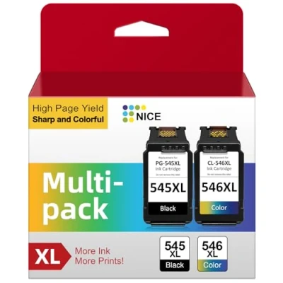 Afbeelding van Inktpatronen 545 546 XL, Neiber PG 545XL CL 546XL, vervanging voor Canon 546, zwart en kleur, Pixma TR4550, TS3150 TS3350, MG2950 MG2555s MG3050 MG2555 0s, MX49 5