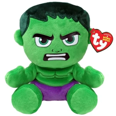 Afbeelding van TY Beanie Babies Marvel Hulk Soft 15 cm 1 stuk