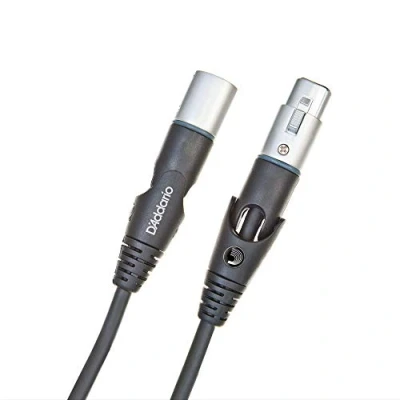 Afbeelding van D&quot;;Addario PW MS 25 Custom Series swivel XLR microfoonkabel male female 7.6 meter