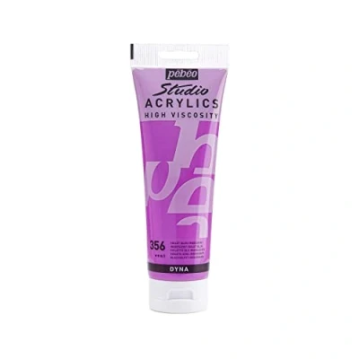 Afbeelding van Pébéo Acryl Fine Studio Acrylics Acrylverf voor kunstenaars verf professionals en beginners heldere gepigmenteerde kleur Violet Blauw Iridescent 250 ml