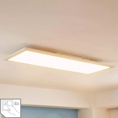 Afbeelding van Arcchio LED paneel met dimmer 1licht metaal, aluminium, PMMA H: 4.5 cm wit Inclusief lichtbron