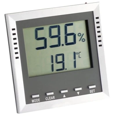 Afbeelding van TFA Dostmann Klima Guard Thermo en hygrometer Zilver