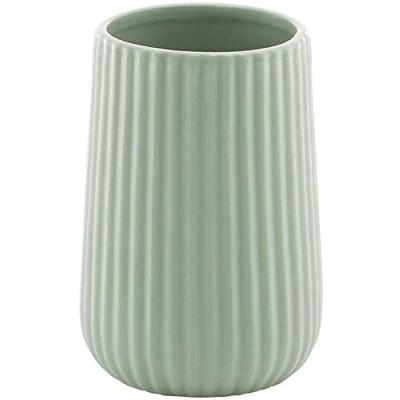 Afbeelding van Gedy Mintgroen, G Marika, badkamer, tandenborstelhouder van keramiek, R&amp;E design, afmetingen 11,6 x 8 cm, 2 jaar garantie, uniek