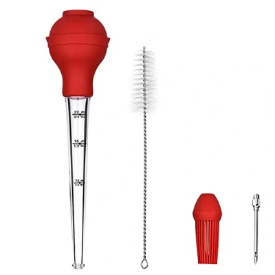 Afbeelding van Turkije Baster, Marineerspuit, Vlees Baster Spuit Marinade Injector, Kruidenspuit, voor Keuken Koken Basting, Rundvlees, Varkensvlees, met Reinigingsborstel