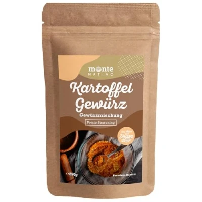 Afbeelding van Monte Nativo aardappelkruiden, 250 g, frietkruiden, voorzichtig gedroogde kruidenmix, ideaal voor koken en braden, aromatische lekkere aardappelkruiden