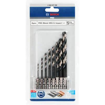 Afbeelding van Bosch Prof Impact Control 8 delige HSS borenset