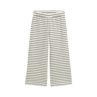 Afbeelding van TOM Tailor Trainingsbroek voor kinderen, Maat: 128/134, Off white navy stripe