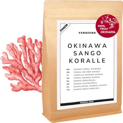 Afbeelding van Sango Zeekoraalpoeder, puur zeekoraal uit Japan, Okinawa, 100% natuurlijk, 2:1, 20% calcium en 10% magnesium, 150 g van Foozia
