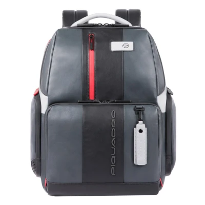Afbeelding van Piquadro Urban Fast check PC backpack with iPad Compartment grey black Laptoptas