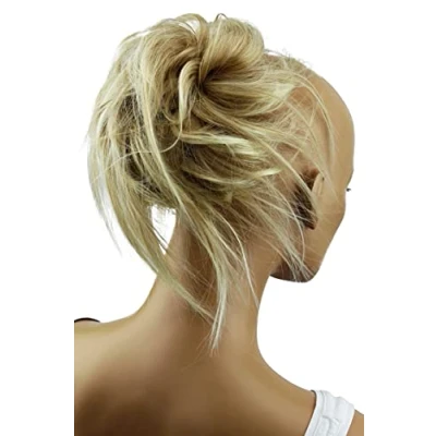 Afbeelding van CAISHA XXL Haarstukje Haarwokkel Bruids Kapsel Opgestoken Volumineus Golvend Knoet Blond Mix G11F