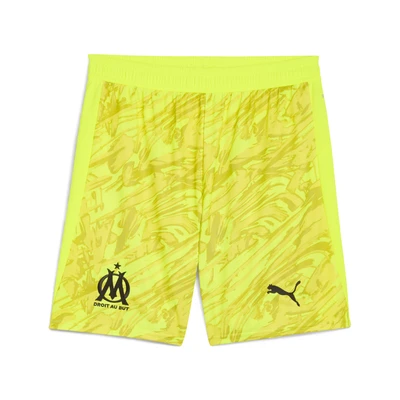 Afbeelding van Olympique de Marseille 25/26 keepersshort voor Heren, Zwart/Geel, Maat XS PUMA