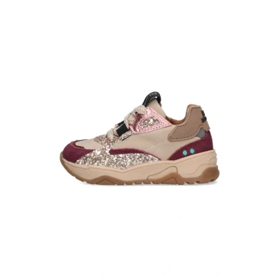 Afbeelding van BunniesJR 225875 448 Meisjes Lage Sneakers Roze Leer Veters