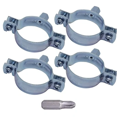 Afbeelding van SKIR&#039;CO (4 stuks) Buisbeugels voor 47 51 mm buizen, pijpklemmen, pijpsteunen wand en plafondmontage