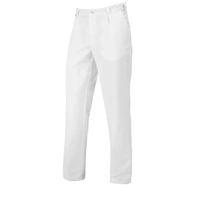Afbeelding van BP 1359 686 21 48l broek voor mannen, met plooien en zakken, 230,00 g/m² stofmix stretch, wit,
