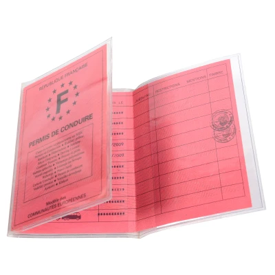 Afbeelding van Exacompta Ref. 5391UE 1 beschermingsetuis Voor roze Europese rijbewijzen in opbergformaat 7,3 x 10,7 cm 6 zijdig etui gladde PVC intensief gebruik Kristal: kleur