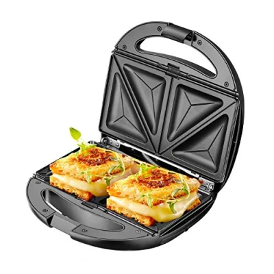 Afbeelding van 5 in 1 Sandwich Maker 1200 Watt verwisselbare platen contactgrill wafelijzer sandwichmaker multigrill thermostaat roestvrijstalen behuizing anti aanbaklaag bedrijfscombinatie