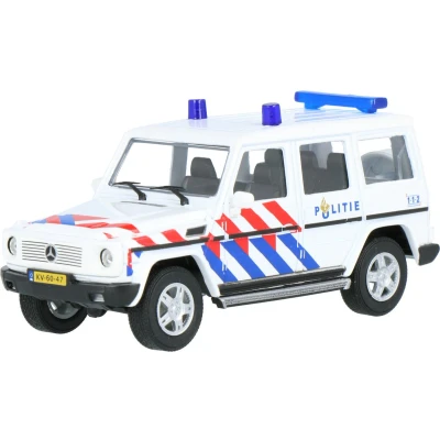 Afbeelding van Mercedes Benz G Klasse Politie Nederland 1:43 Cararama Modelauto Schaalmodel Miniatuurauto