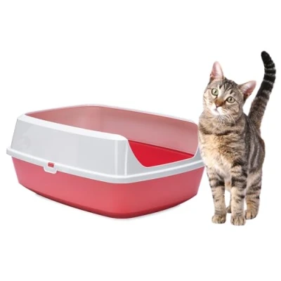 Afbeelding van Karlie 522872 kattenbak Mary Loo Eco L: 50 B: 38,3 H: 21,4 cm, Spicy Coral