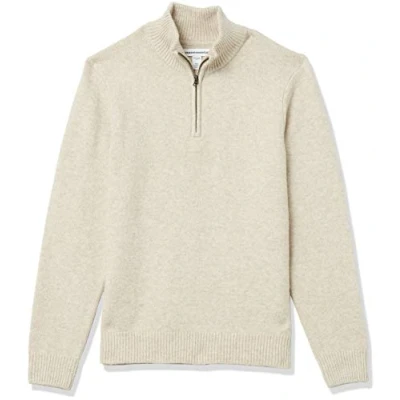Afbeelding van Amazon Essentials Soft Touch Trui met lange mouwen, Quarter ritssluiting, wit, XXL