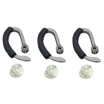 Afbeelding van 3X Dezelfde Maat Vervanging Oordopjes Oor Tips + Oorhaak Loops Foam Spare Fit Kit voor Plantronics CS540 Savi W440 W740 W745 WH500 Oorlussen Bud Sleeve Deel (Medium M)