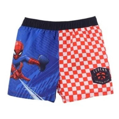 Afbeelding van Marvel Spiderman Zwembroek Maat 104 Blauw met rood Spider Man Zwemboxer