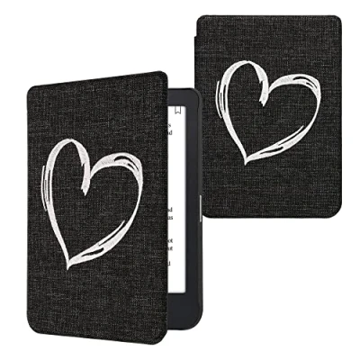 Afbeelding van kwmobile Cover geschikt voor Kobo Clara 2E Vilten ereader hoes Beschermende e Reader Case in grijs