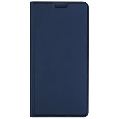 Afbeelding van Samsung Galaxy S23 FE Hoesje Kunstleder Dux Ducis Bookcase Donkerblauw Telefoonhoesje