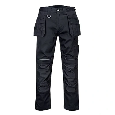 Afbeelding van Portwest PW347 PW3 Katoenen Worker Holters Broek, Zwart, Grootte 28