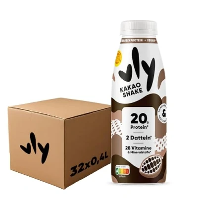 Afbeelding van vly Cacao 400ml Fles Veganistisch Drink + 15g Eiwit zonder toegevoegde suiker Eiwitrijk &amp; Caloriearm van Erwten Eiwitmelk Alternatief