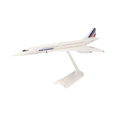 Afbeelding van Herpa vlieguig model Air France Concorde F BVFB, schaal 1:200 Snap Fit, voor verzamelaars, miniatuur deco, plastic vliegtuig met onderstel