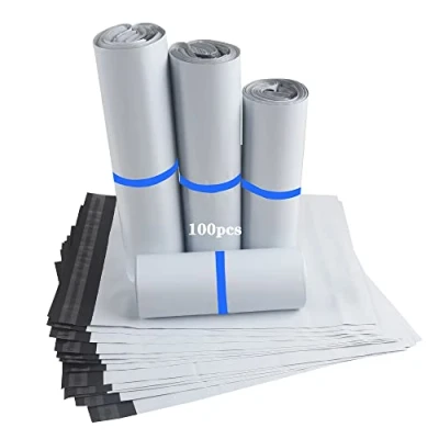 Afbeelding van HVDHYY Postzakken, 100 stuks, kunststof, kleine verzendzakken, zelfklevend, ondoorzichtig, waterdicht en manipulatiebestendig, verzendzakken 130 x 240 mm, 150 270 200 300 250 350 mm