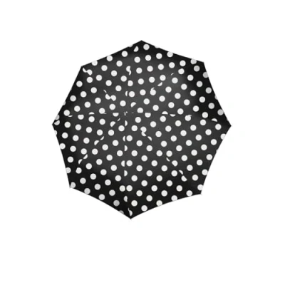 Afbeelding van Reisenthel Umbrella Pocket Duomatic Opvouwbare Paraplu ø 97 cm Dots Wit
