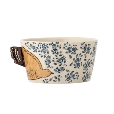 Afbeelding van Bloomingville Hezha Schaal, Natuur, Steengoed, D13xH7 cm