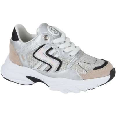 Afbeelding van Shoesme LW24S100 A jongens sneakers maat 38 metallic