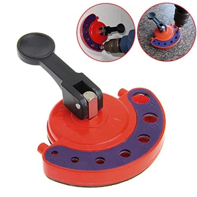 Afbeelding van 4 12mm Diamond Core Boor Tegel Glas Gatzaag Kern Bit Gids Locator Openingen Jig Armatuur Vacuüm Zuig Base Koelvloeistof voor Tegels, Graniet, Keramiek