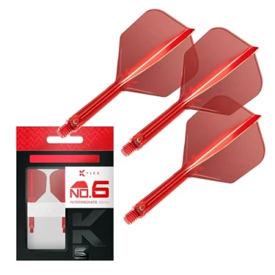 Afbeelding van TARGET K FLEX RED NO6 DART FLIGHTS INTERMEDIATE