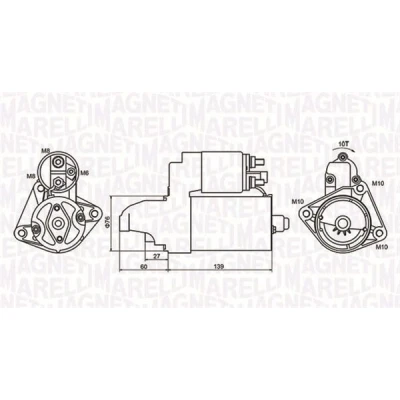 Afbeelding van Magneti Marelli Starter 063721050010