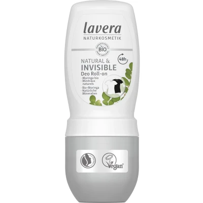 Afbeelding van Lavera Deodorant Roll on Natural &amp; Invisible Bio En it, 50 ml
