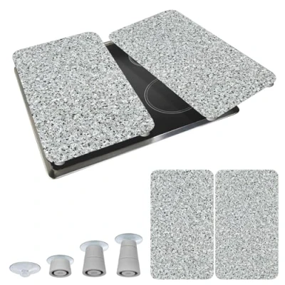 Afbeelding van WENKO Kookplaatdeksel Universeel, graniet (set, 2 delig)