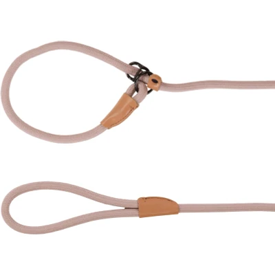 Afbeelding van Flamingo Anti trekriem voor puppy&#039;s, Malibu taupe, 170 cm, 10 mm, maximaal glijdend met traploos verstelbare veiligheidsstop