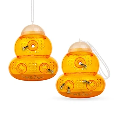 Afbeelding van ASPECTEK HR197 Originele wespenval, set van 2 stuks, ter afweer wespen, vliegen en andere vervelende insecten, perfect voor tuin, balkon terras