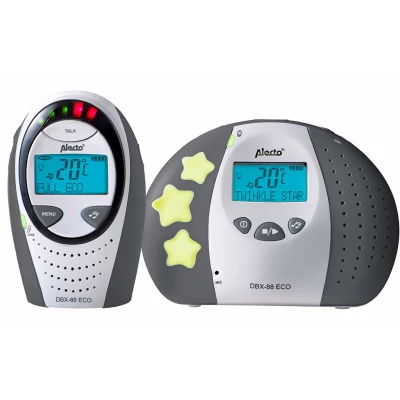 Afbeelding van Alecto DBX 88 LIMITED Full Eco DECT babyfoon met display, wit/antraciet White Anthracite