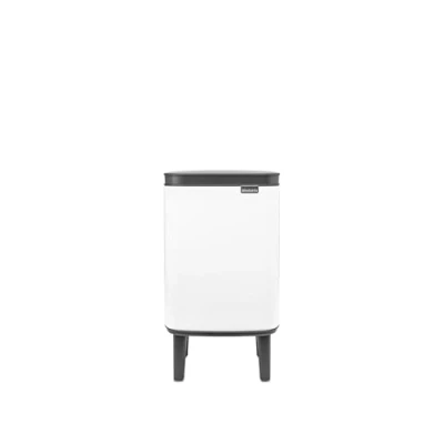 Afbeelding van Brabantia Bo Hi afvalemmer 4 liter met kunststof binnenemmer Wit