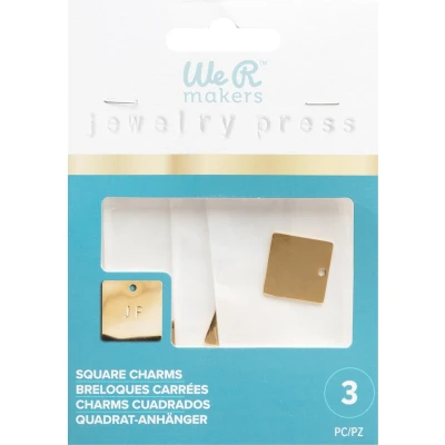 Afbeelding van 3 square charms jewelry press We R