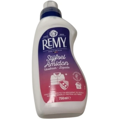 Afbeelding van Remy Vloeibaar Stijfsel 750 ml Met Rijstzetmeel Verstevigt, herstelt en beschermt de vezels