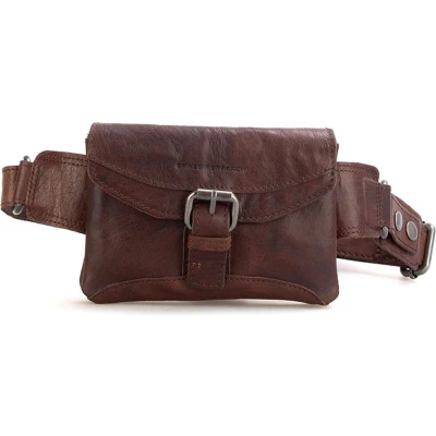 Afbeelding van Spikes &amp; Sparrow Kleine Heuptas / Crossbody Tas Dames Leer Bronco Bruin