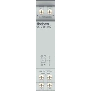 Afbeelding van Theben okto es12 uc elektronische impulsschakelaar met 1 kanaal contact maak en potent 3120131