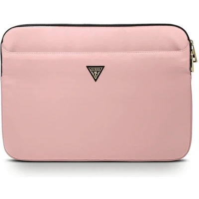 Afbeelding van Guess Sleeve voor Macbook en Laptops GUCS13NTMLLP 13 inch Triangle Logo Roze